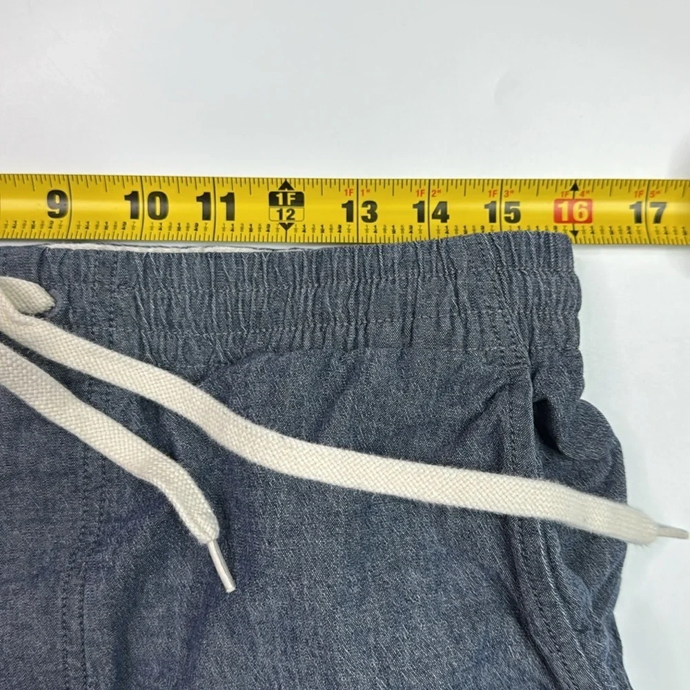 J. Crew Blue Stretch Drawstring Waist Shorts Size Large